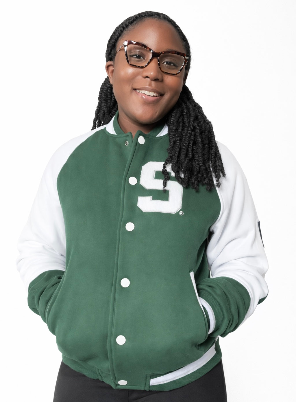 Michigan State Green Fleece Jacket
