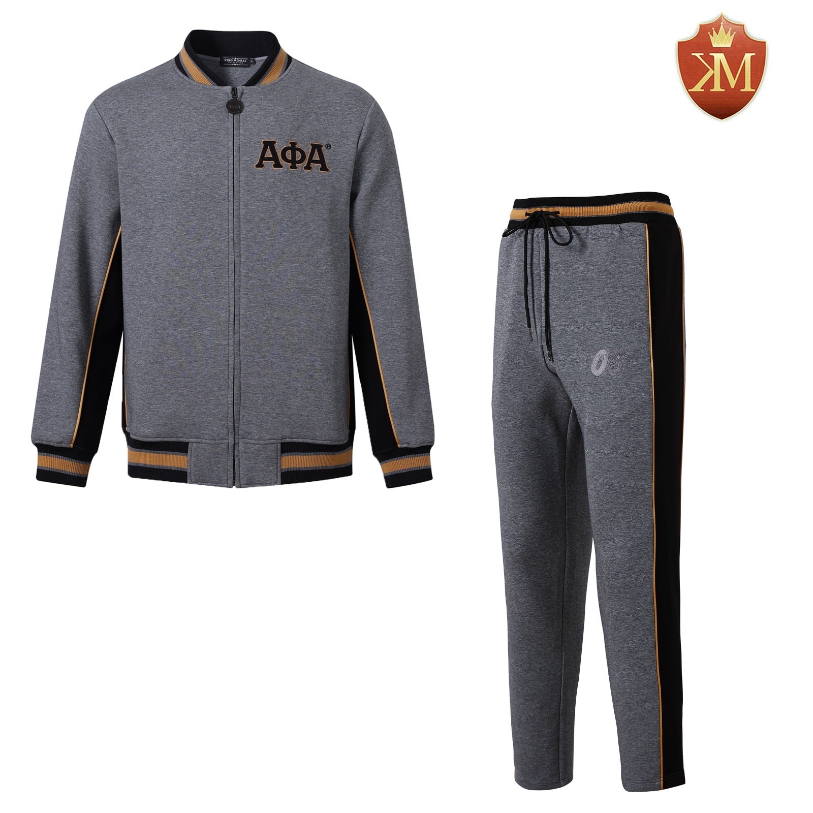 Alpha Grey Air Tech Fleece Warm Up Joggers