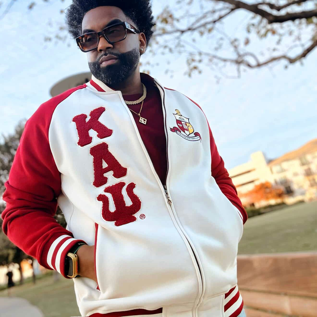 Kappa Kream Varsity Fleece Jacket
