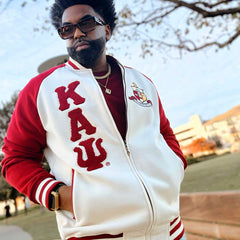 Kappa Kream Varsity Fleece Jacket