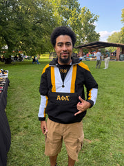 Alpha Black Windbreaker Tech Pullover