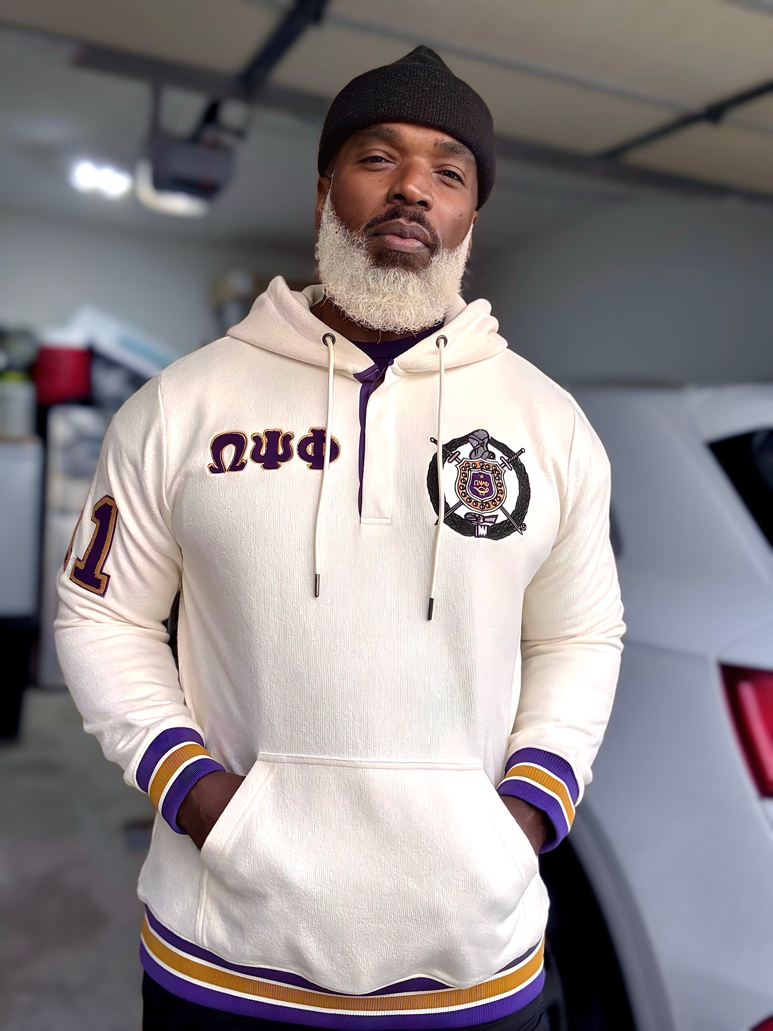 Omega Neutral Qtr Button-Up Hoodie