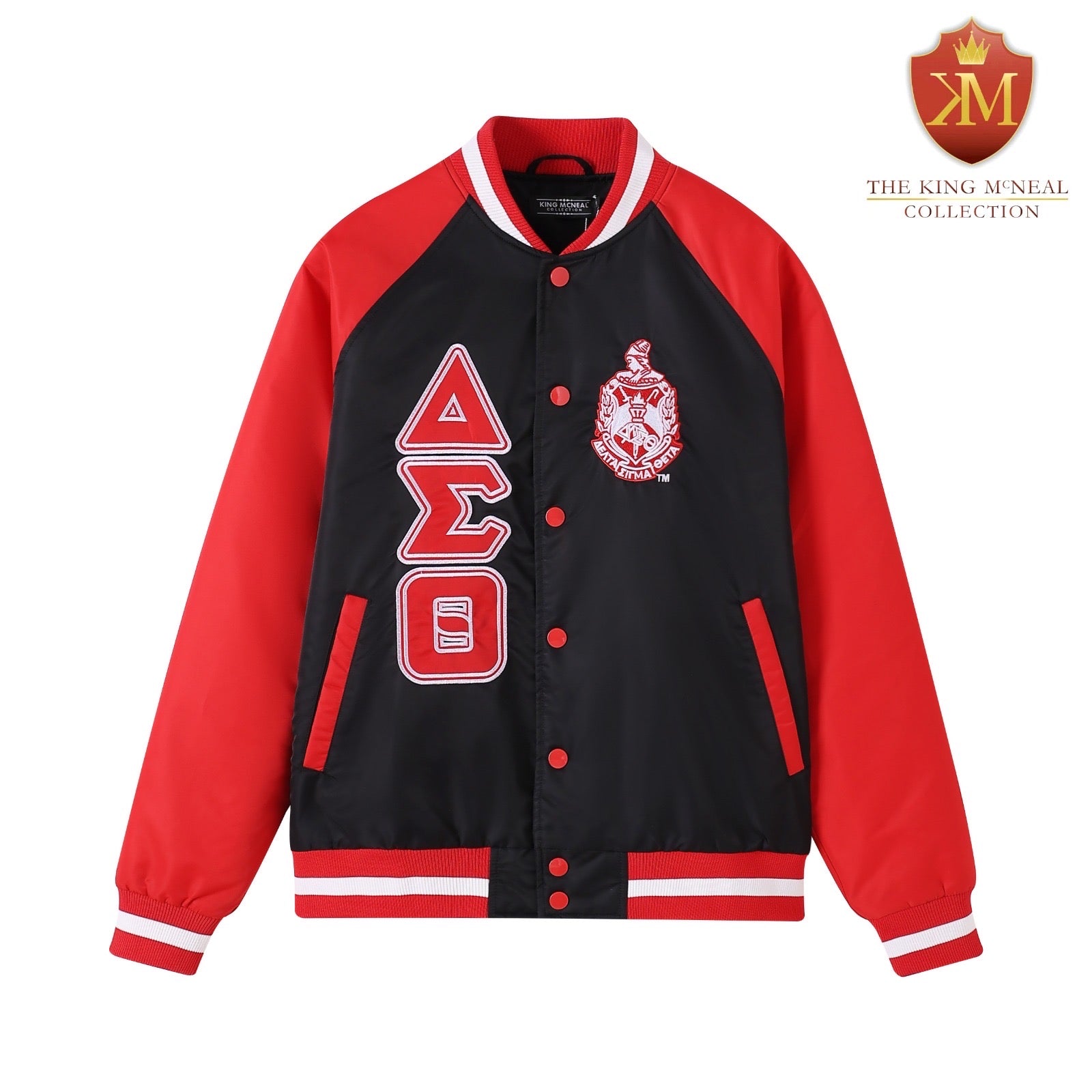 Black Delta Bomber Jacket Custom Lining