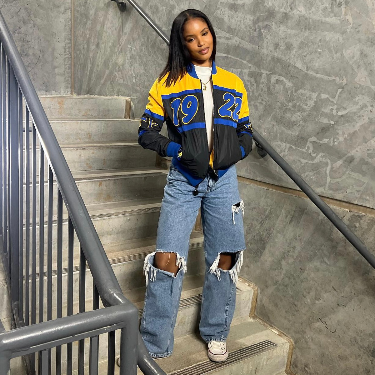 SGRho Black 3M Reflective Bomber Jacket