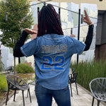 SGRho Denim Baseball Jersey
