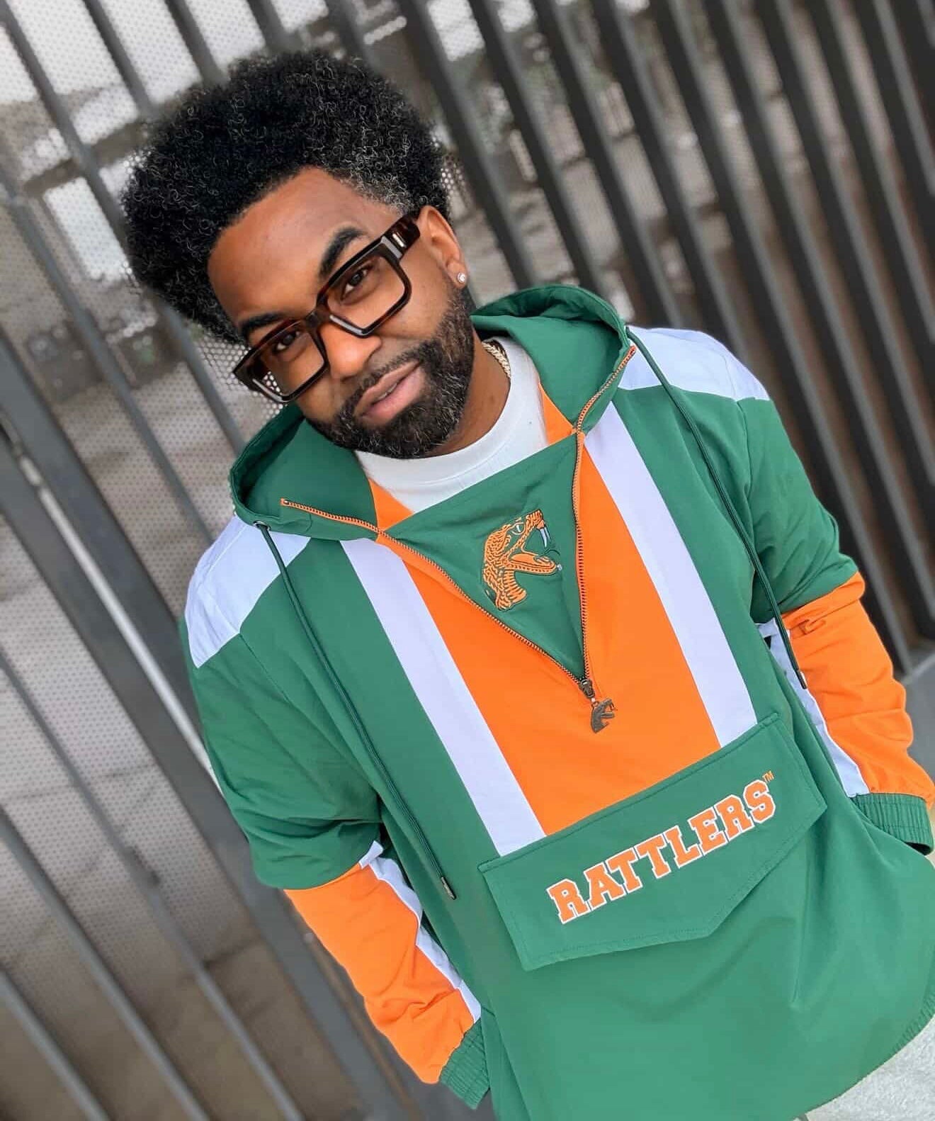 FAMU Green Windbreaker Tech Pullover