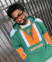 FAMU Green Windbreaker Tech Pullover