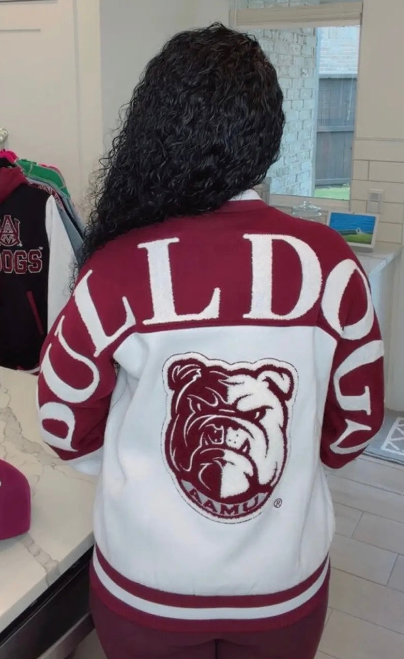 Alabama A&M White Fleece Jacket