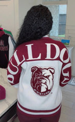 Alabama A&M White Fleece Jacket