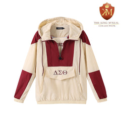 Delta Cream Half Zip Windbreaker Jacket
