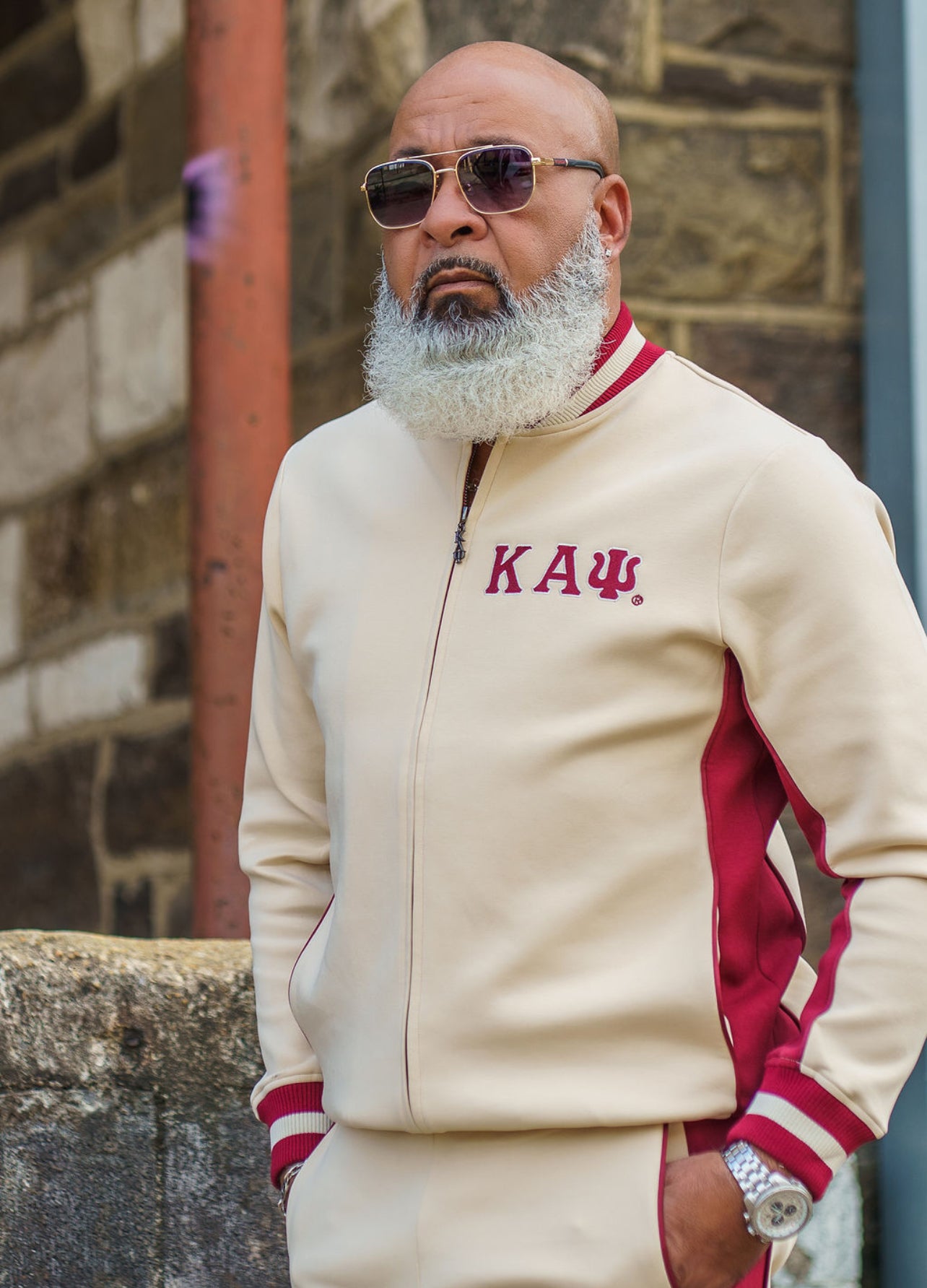 Kappa Cream Air Tech Fleece Warm Up Jacket