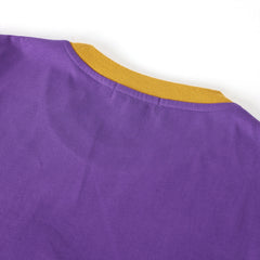 Omega Premium Purple Chenille Crest Ringer Shirt