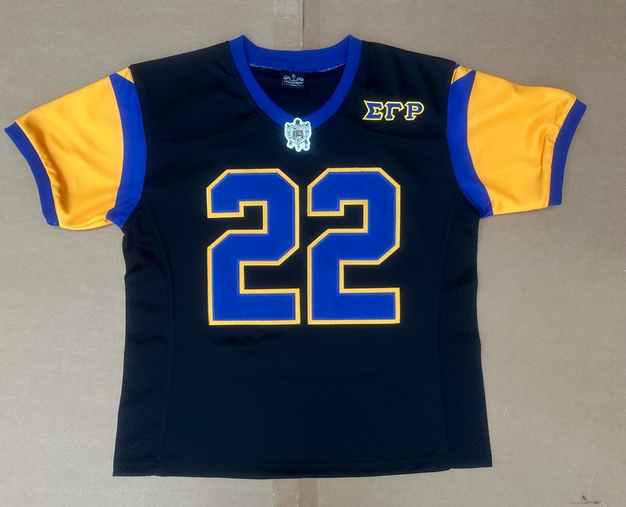 SGRho Black Football Jersey