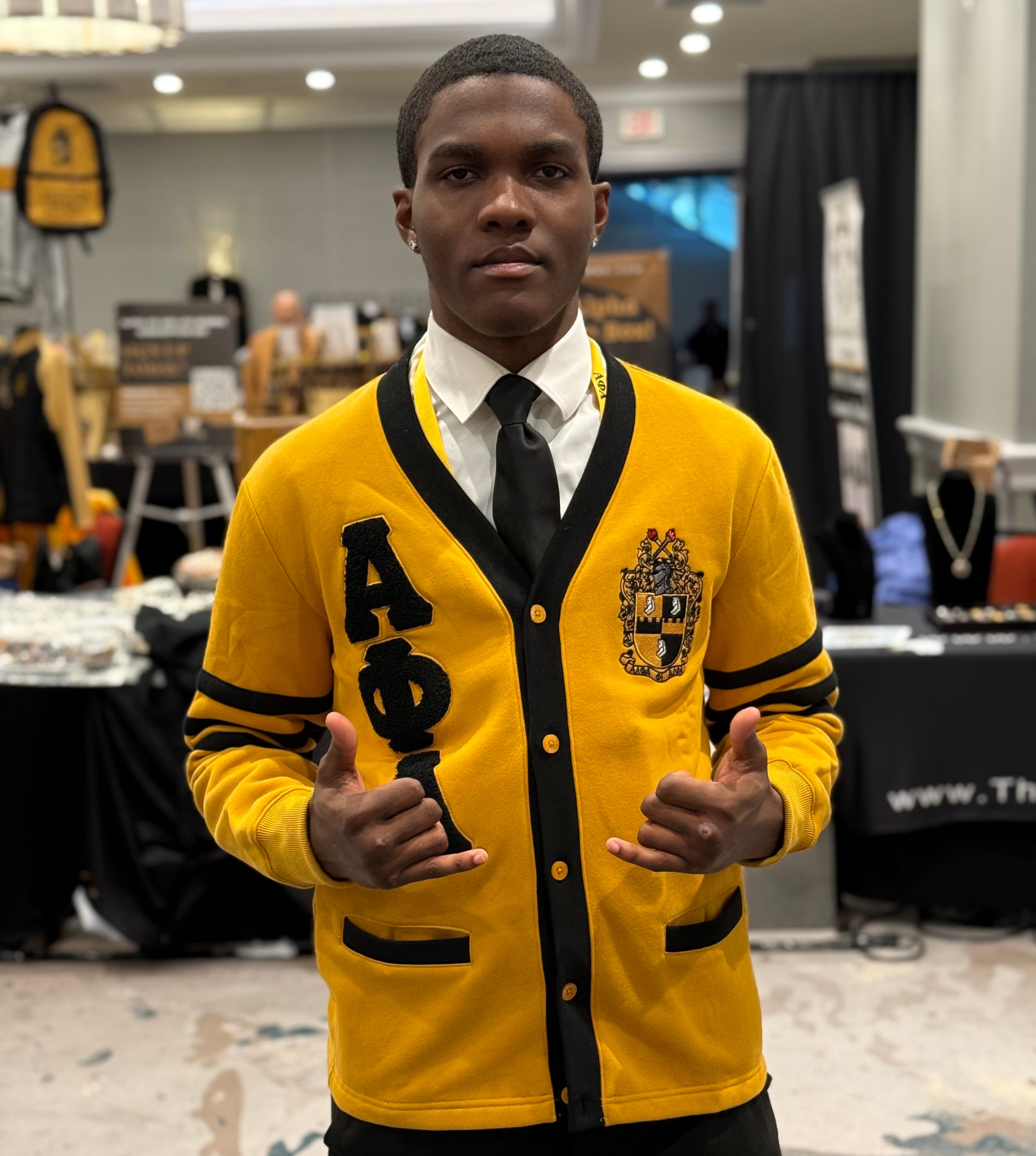 Alpha Gold Fleece Cardigan