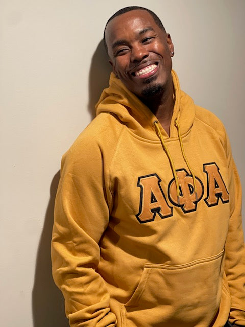 Alpha Old Gold Premium Hoodie