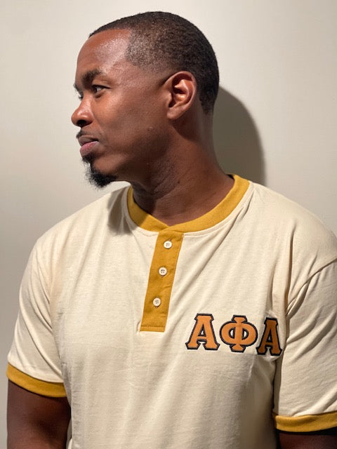 Alpha Neutral Premium Henley Shirt