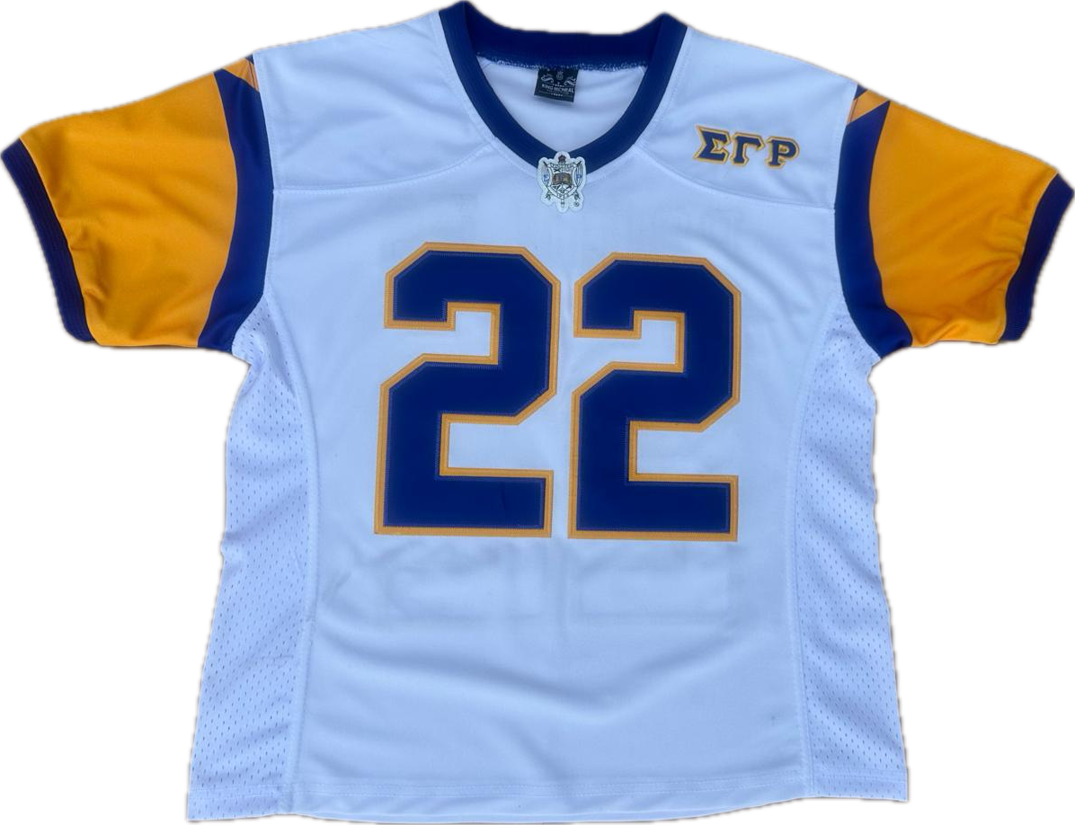 SGRho White Football Jersey