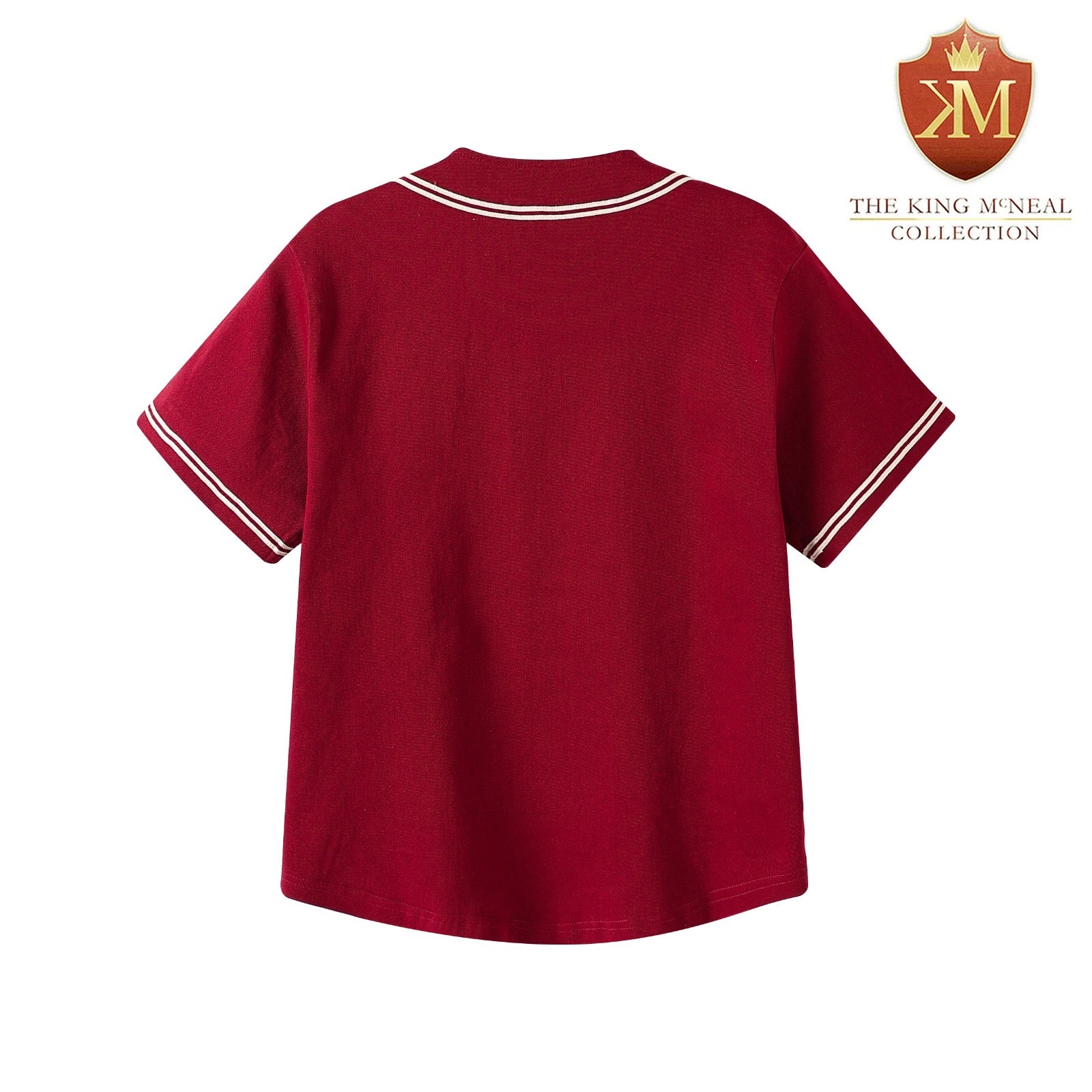 Delta Crimson Button Up Baseball Jersey