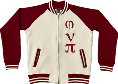 Phi Nu Pi Varsity Baseball Fleece Jacket