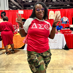 Delta Red Chenille Premium Raglan Shirt