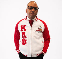 Kappa White Varsity Fleece Jacket