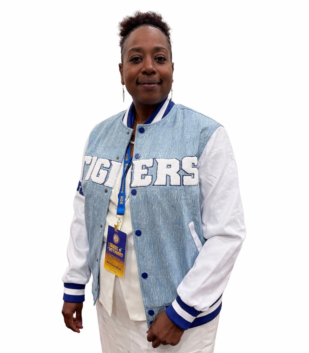Tennessee State University Blue Denim Bomber Jacket