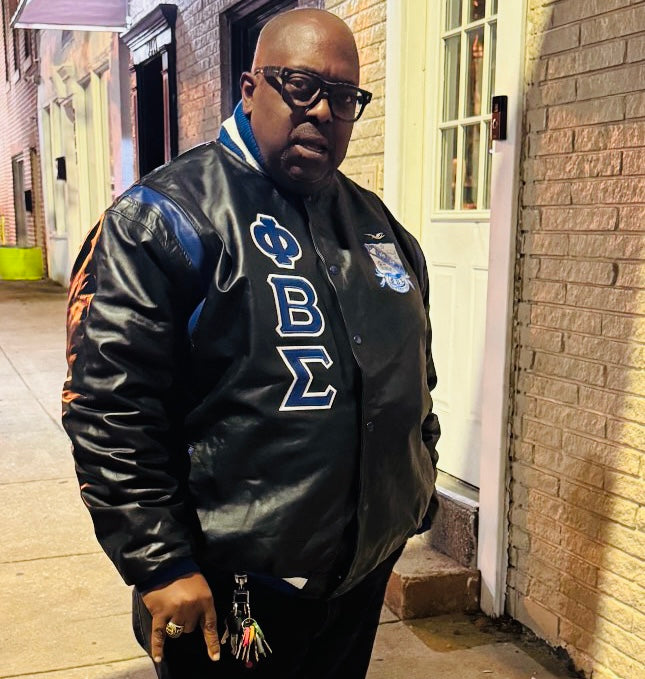 Sigma All Leather Letterman Jacket