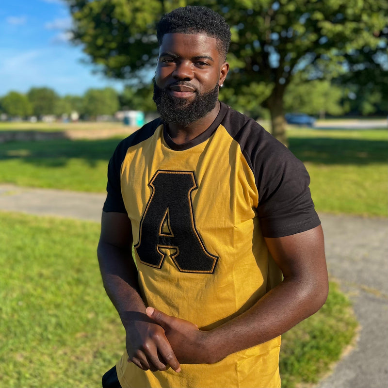 Alpha Gold Big A Premium Raglan Tshirt