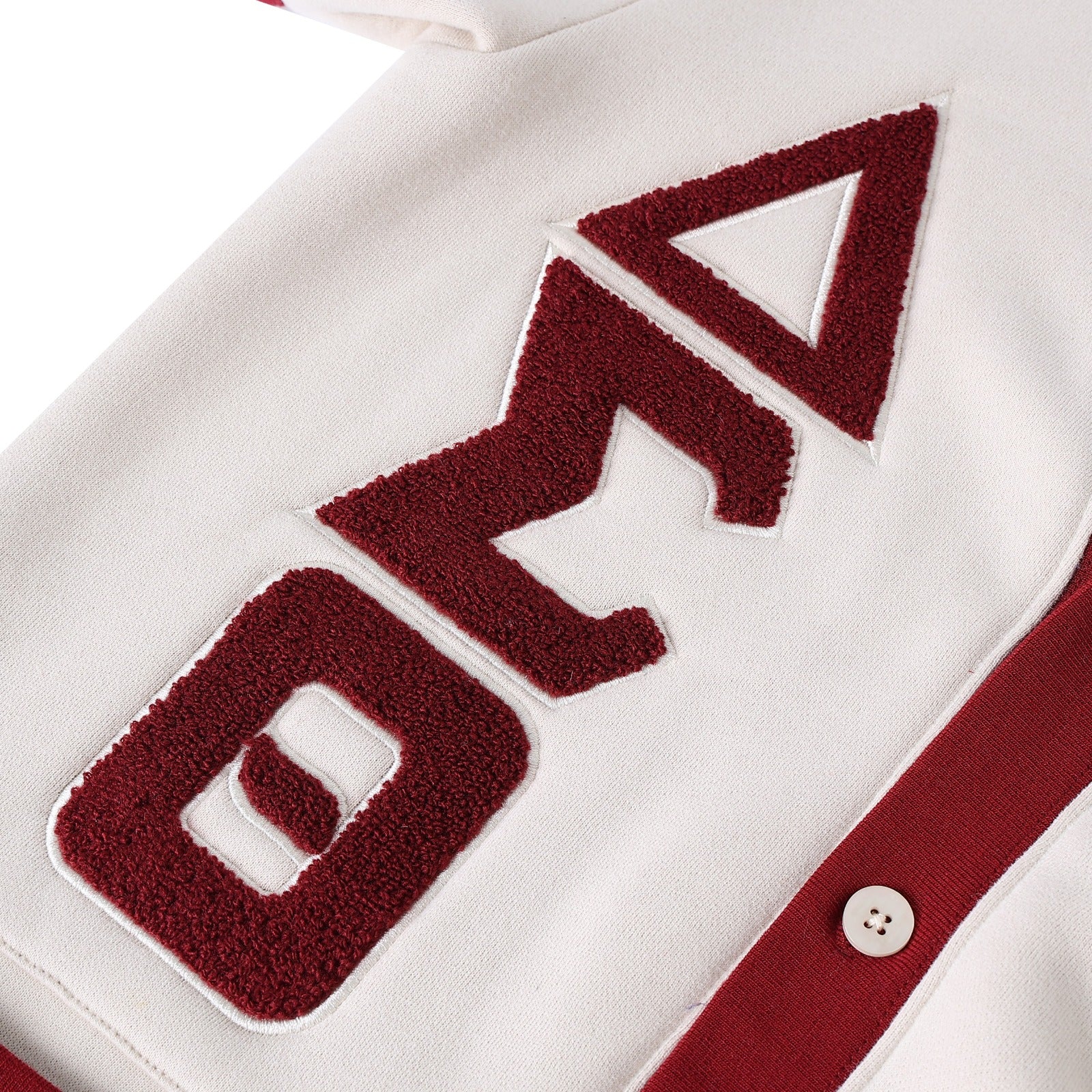 Delta Cream Fleece Cardigan Unisex Fit