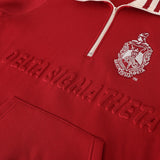 Delta Crimson Quarter Zip Sweatshirt Unisex