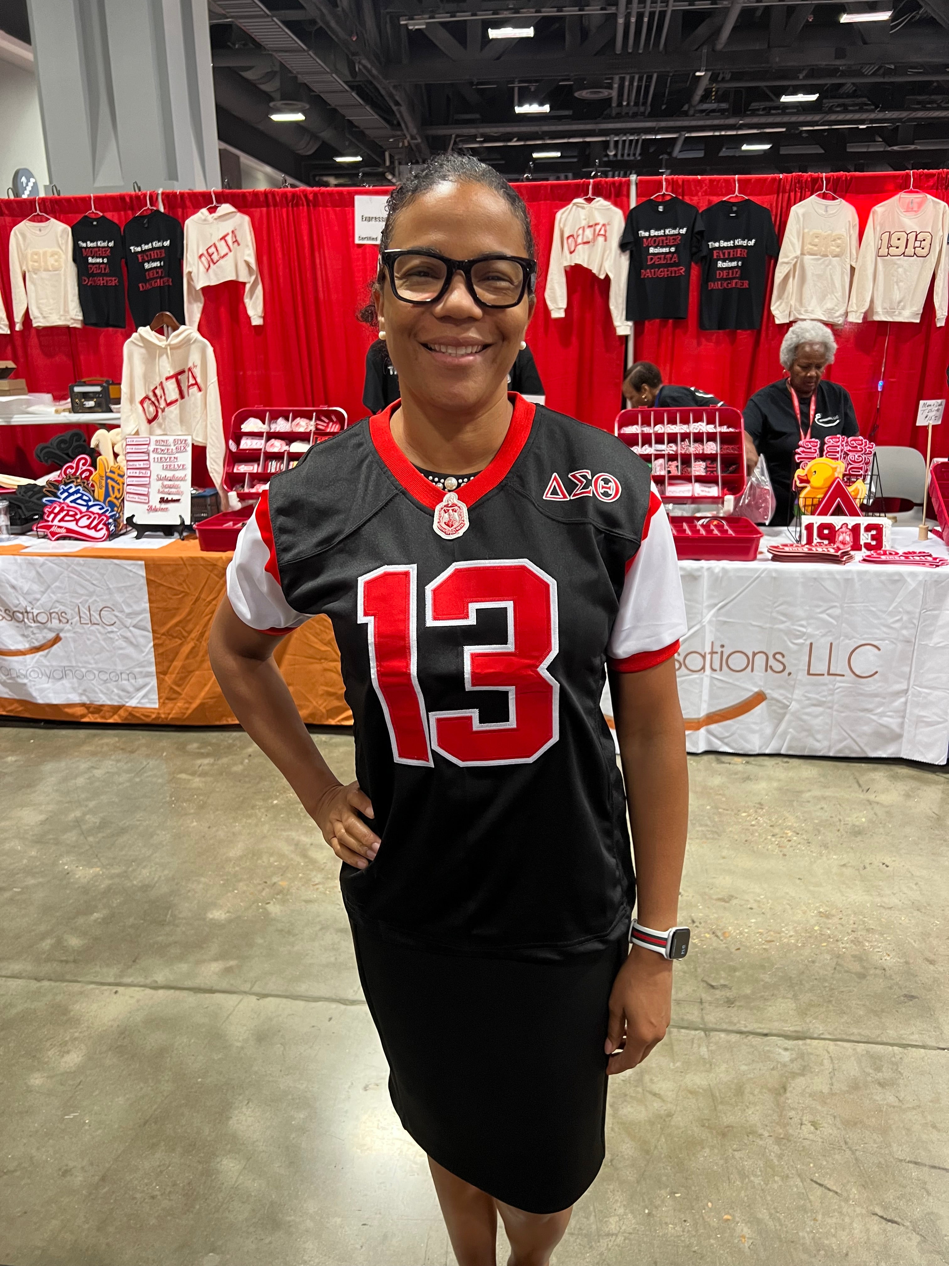 Delta Black Football Jersey