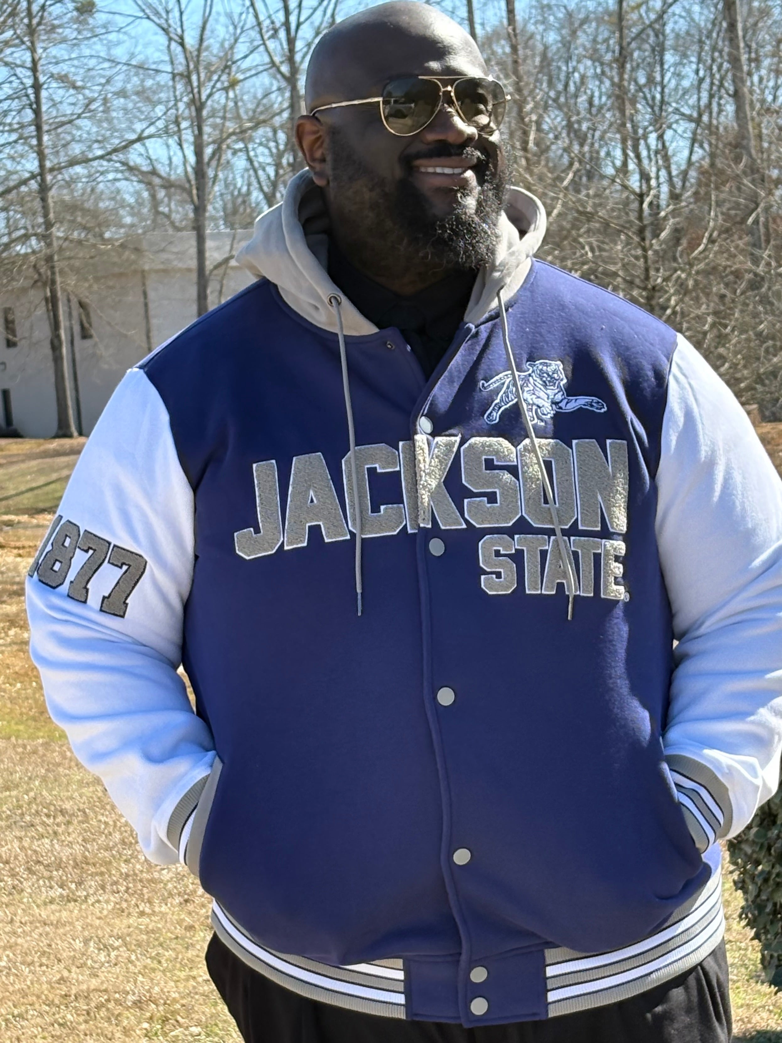 Jackson State Blue Fleece Jacket
