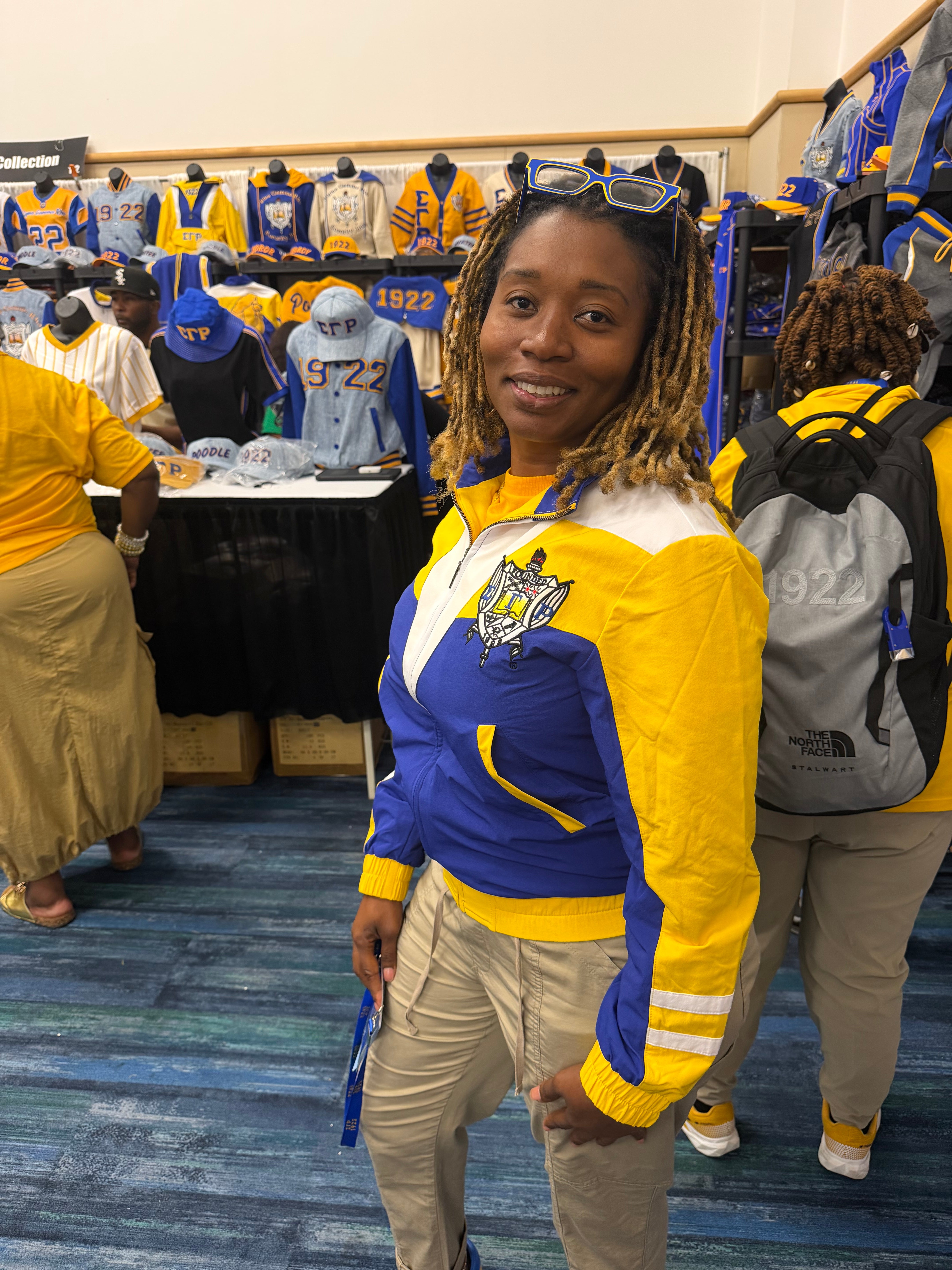 SGRHO Blue Full Zip Windbreaker Tech Jacket (Unisex)