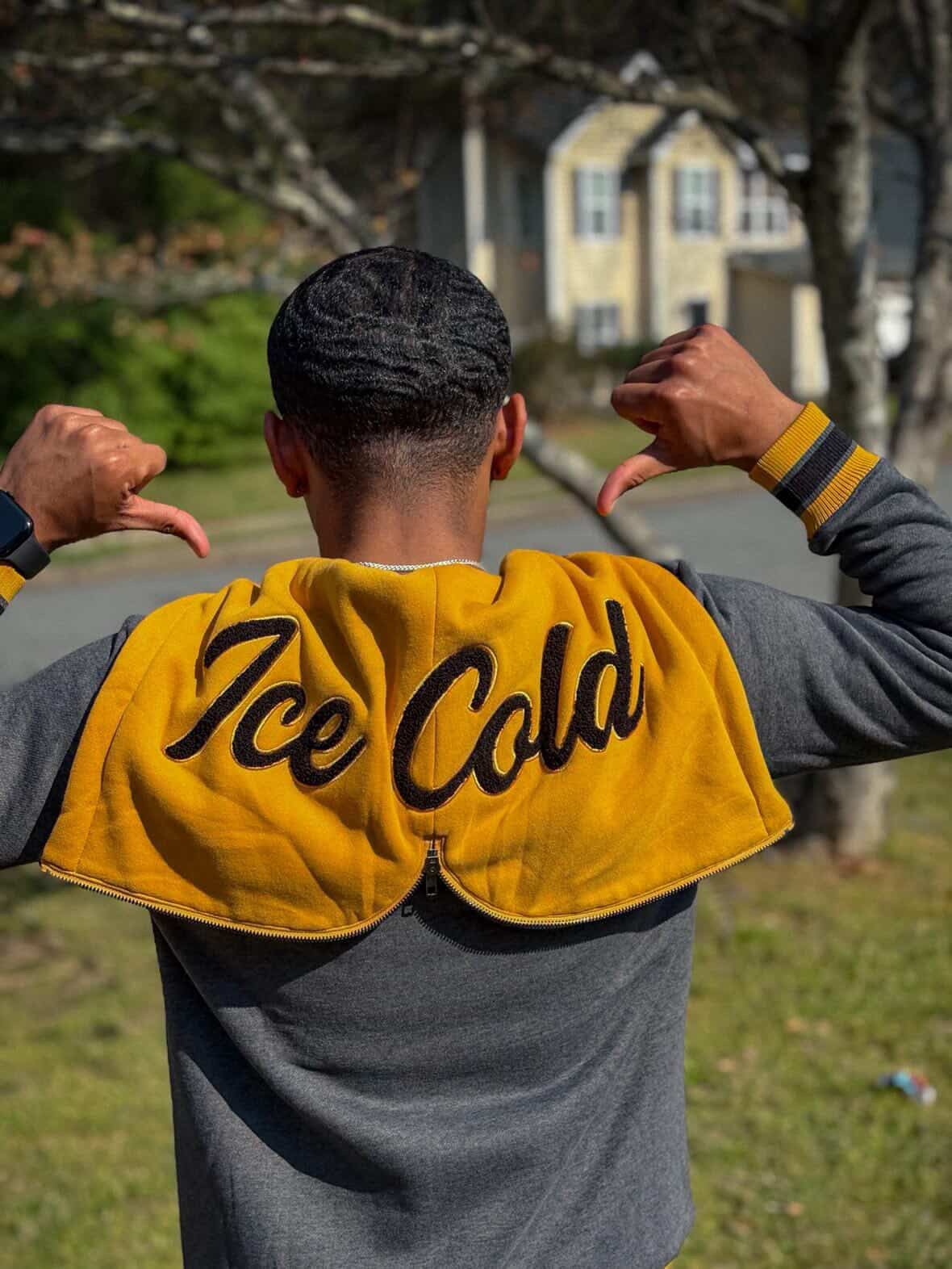 Alpha Charcoal Grey Prep Hoodie