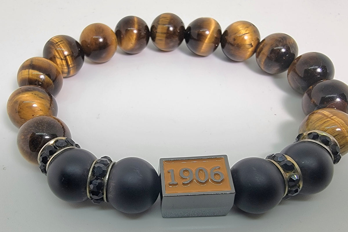Alpha Black/Tigers Eye Bracelet
