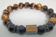 Alpha Black/Tigers Eye Bracelet