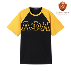 Alpha Black Premium Chenille Raglan Shirt