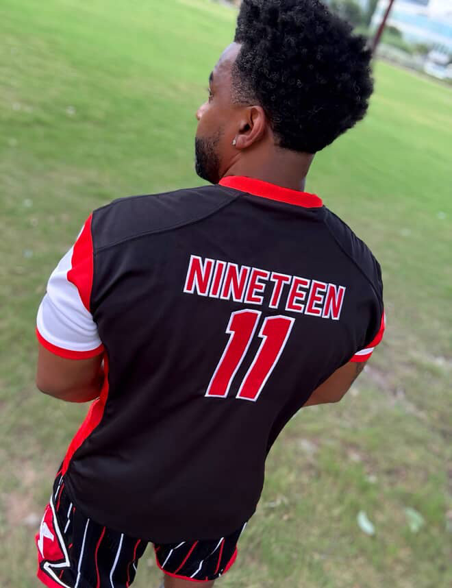 Kappa Black Football Jersey