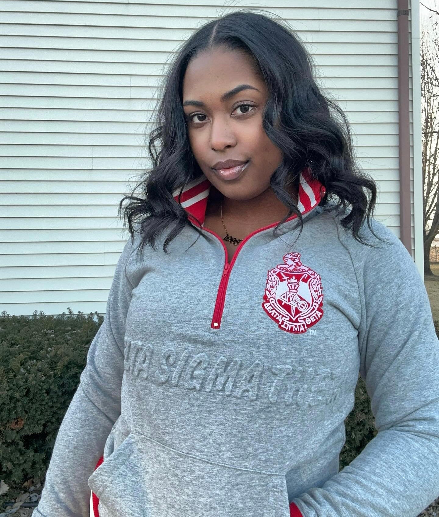 Delta Grey Quarter Zip Sweatshirt Unisex – The King McNeal Collection