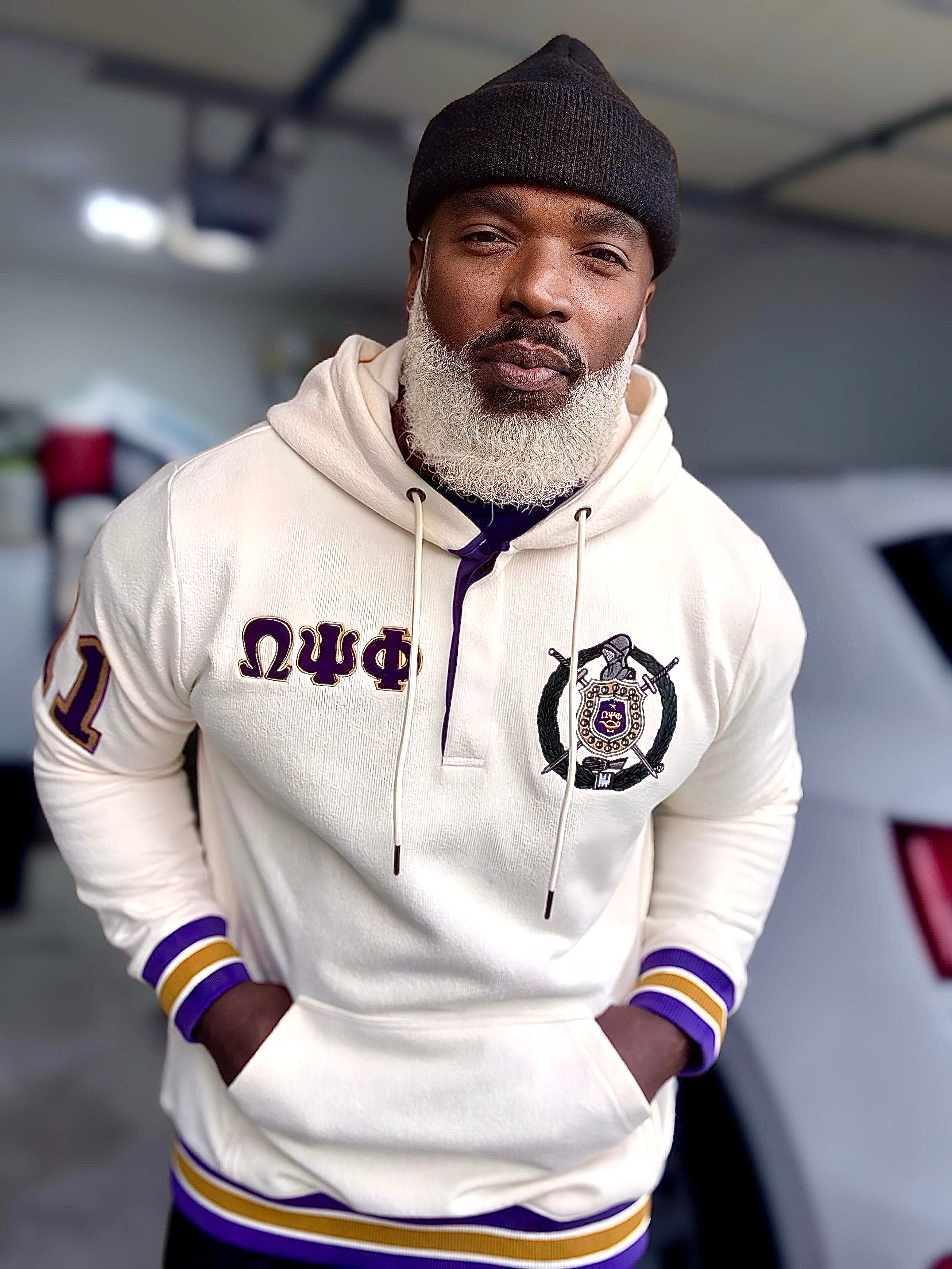 Omega Neutral Qtr Button-Up Hoodie
