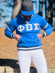 Phi Beta Sigma Blue Chenille Crewneck