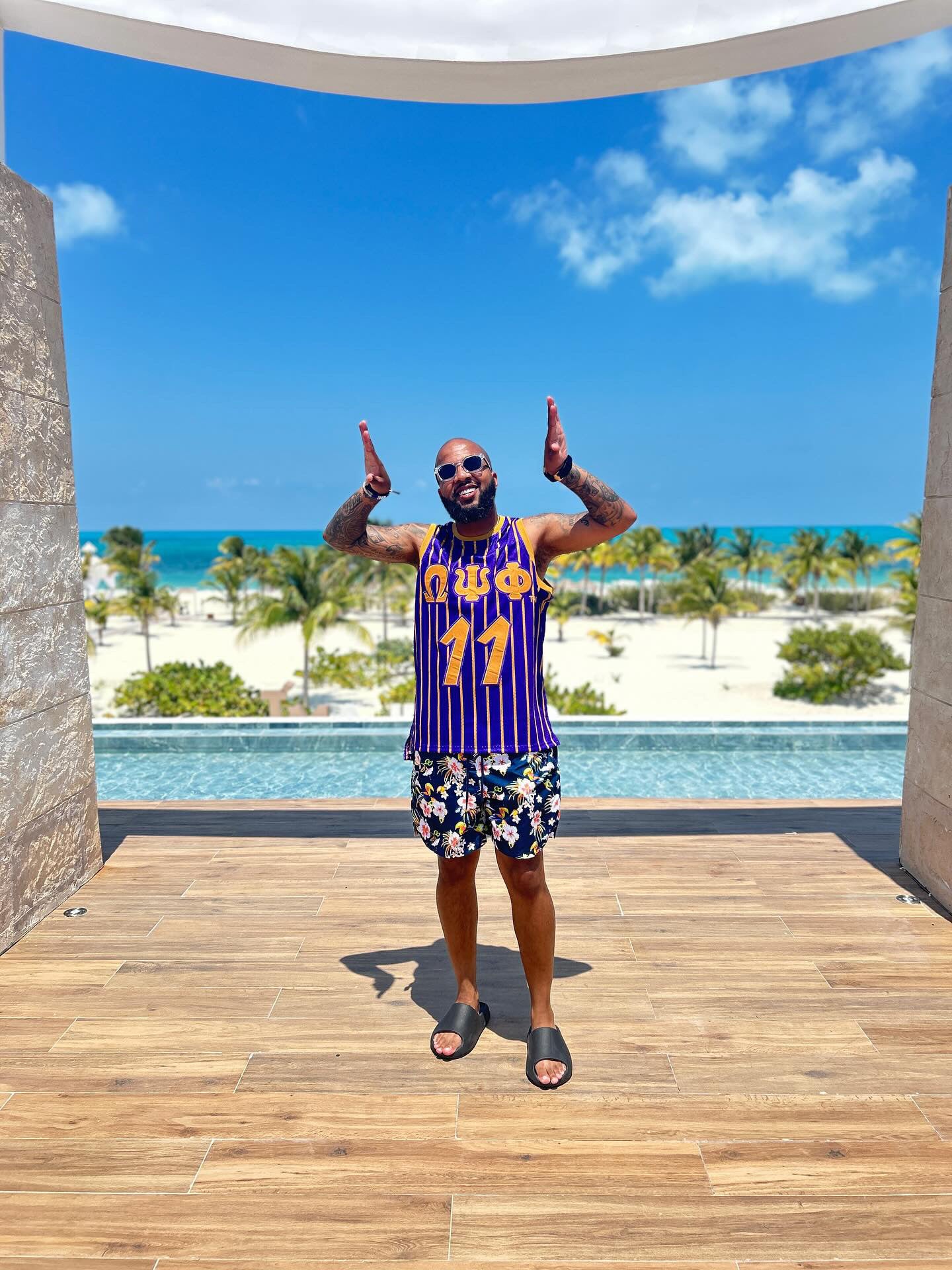 Omega Pinstripe Basketball Jersey
