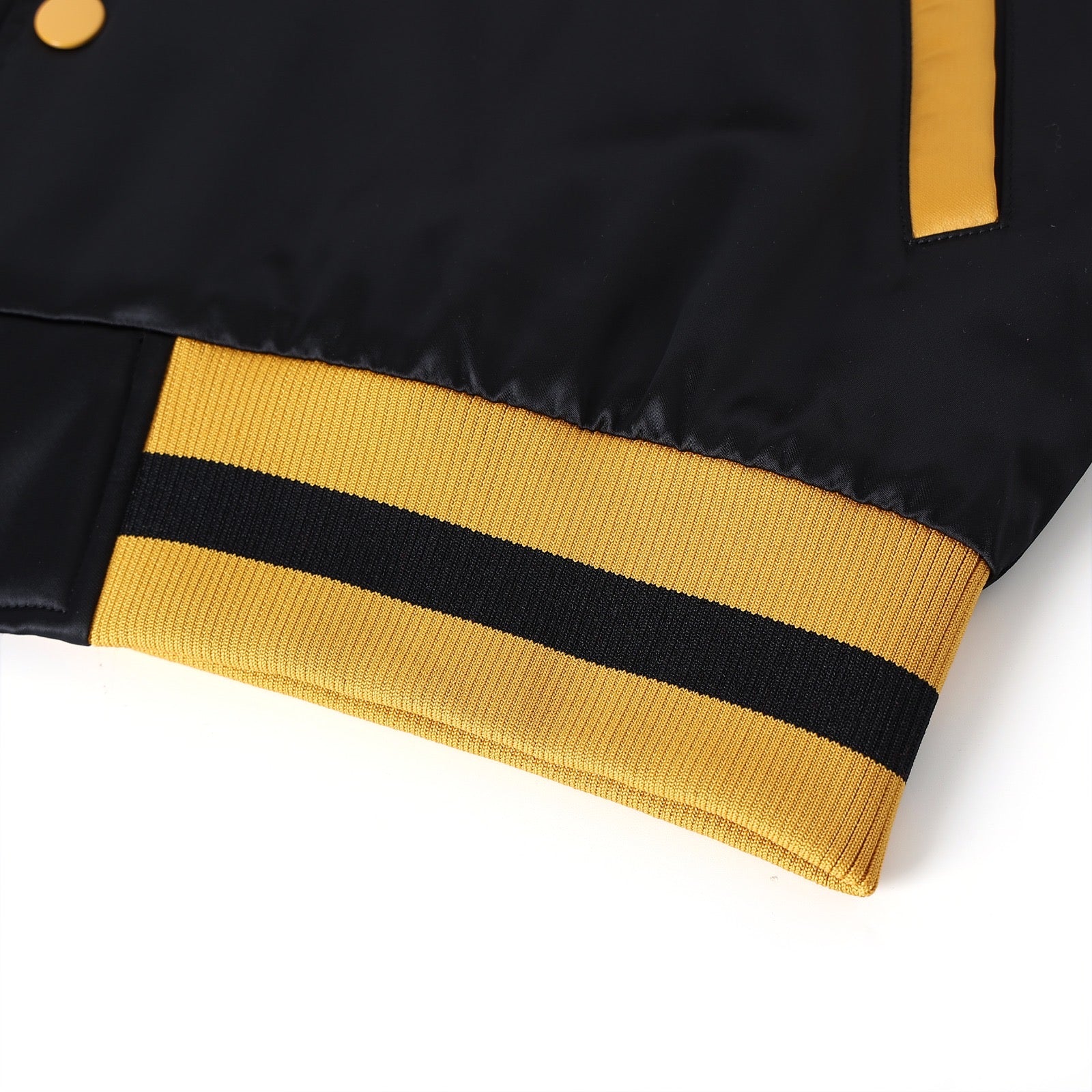 Alpha Black/Gold Bomber Jacket