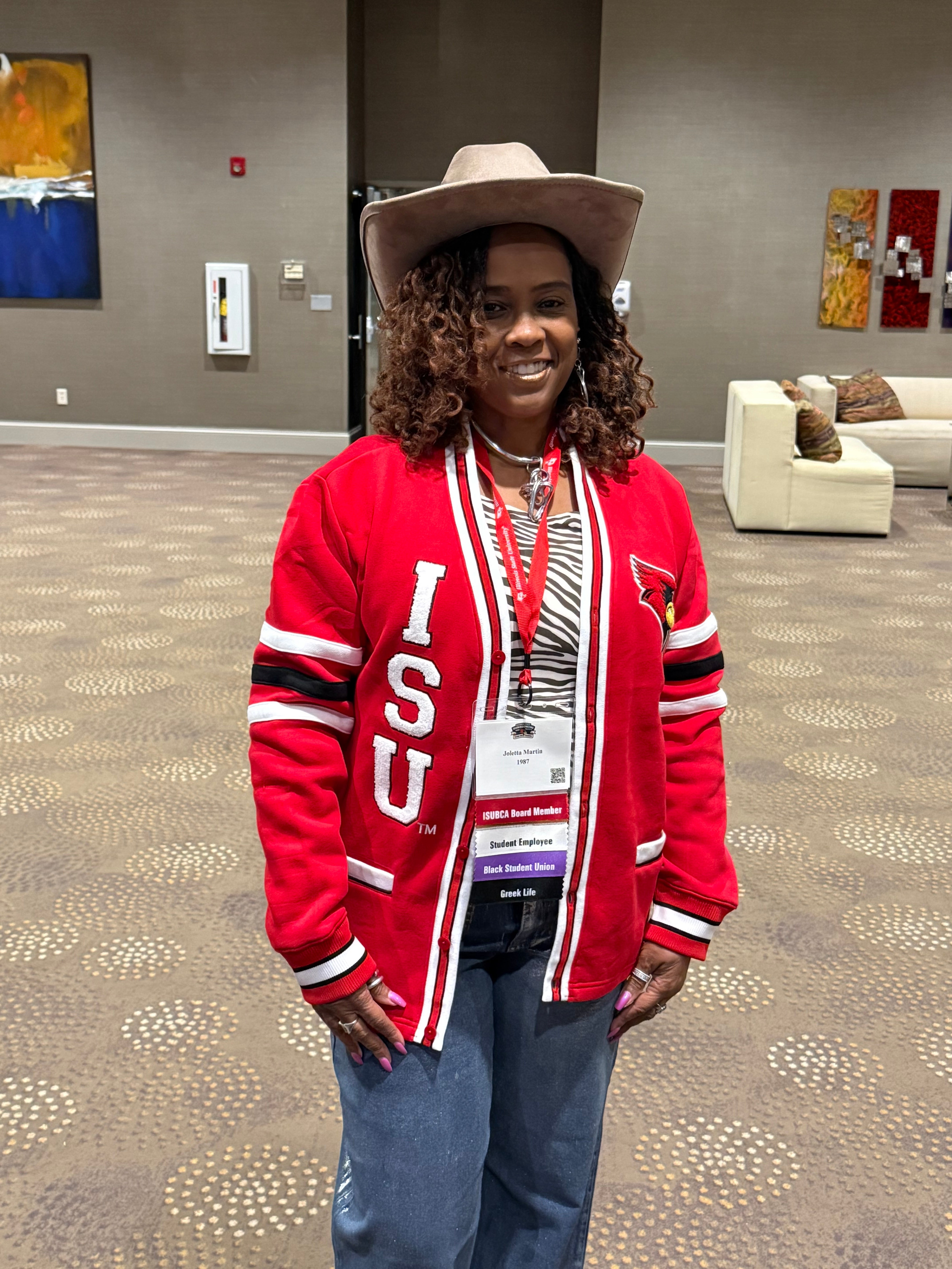Illinois State Red Fleece Cardigan