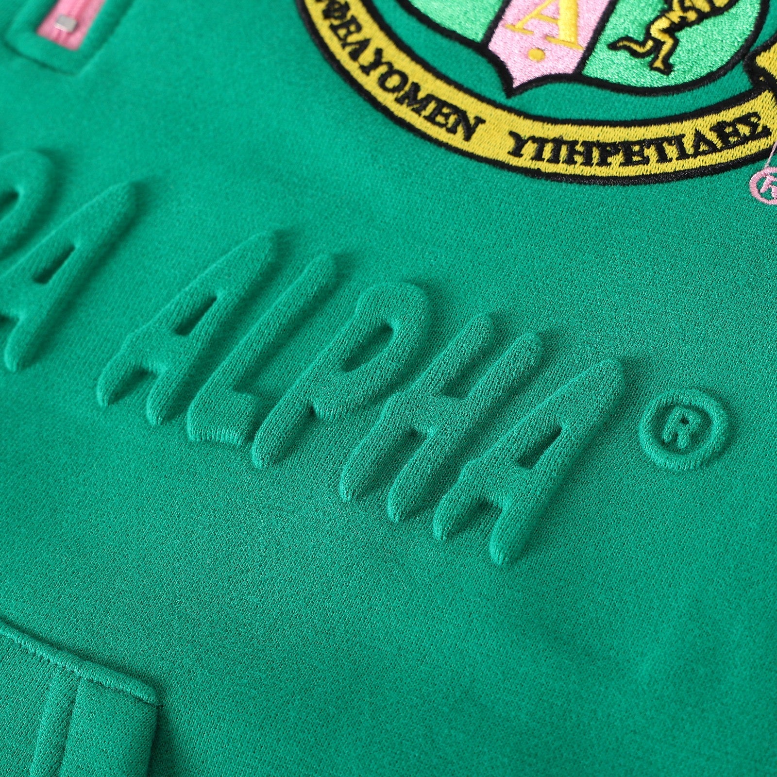 AKA Green Quarter Zip Sweatshirt Unisex