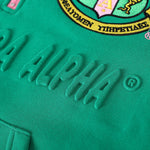 AKA Green Quarter Zip Sweatshirt Unisex