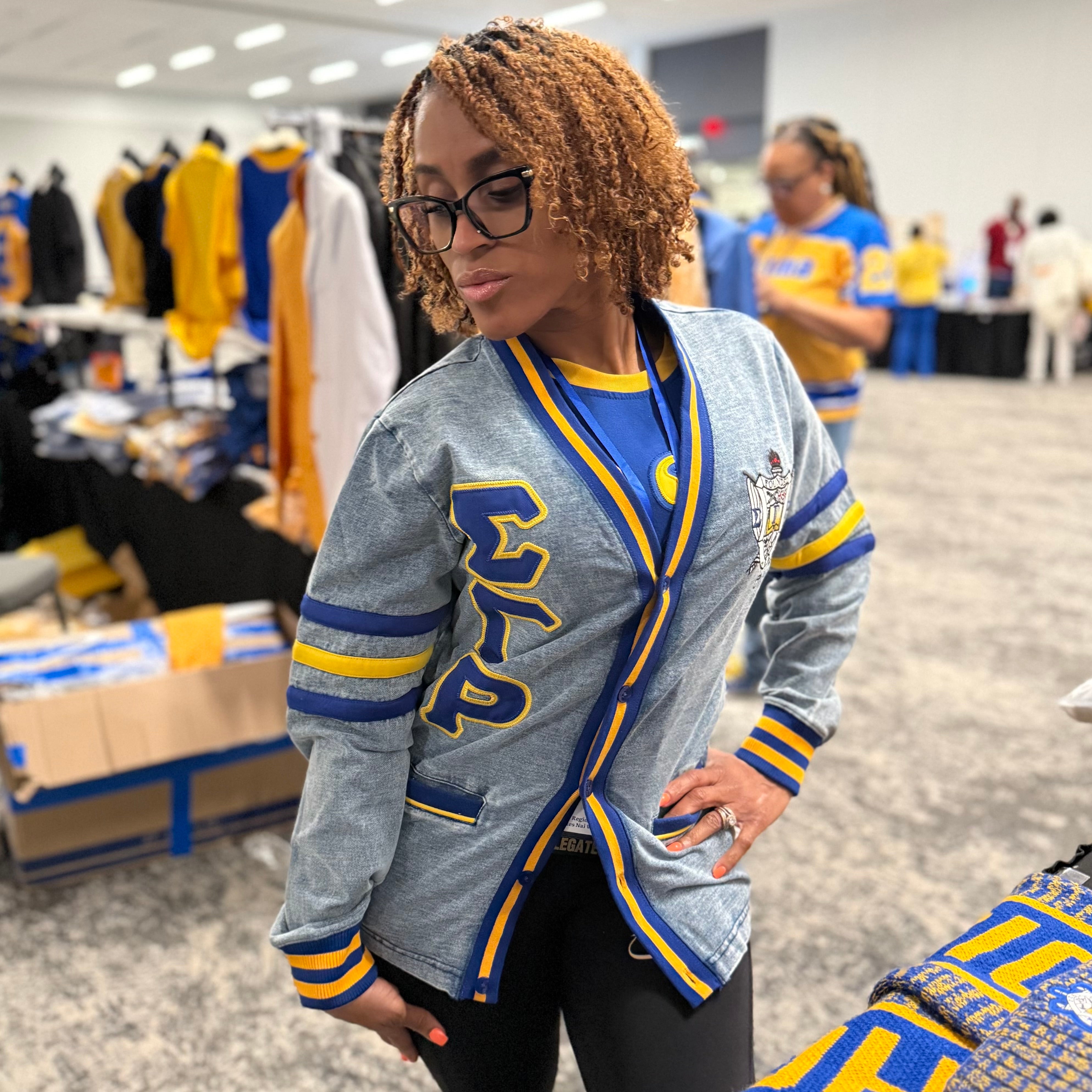 SGRho Denim Cardigan Unisex Fit