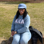 AKA Chenille Light Denim Hoodie
