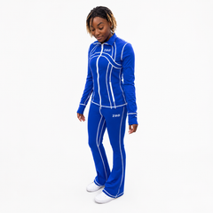 Zeta Blue Full Zip Yoga Jacket