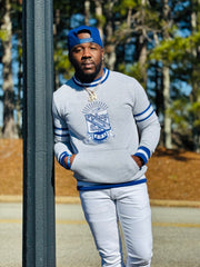 Phi Beta Sigma Grey Chenille Crest Crewneck